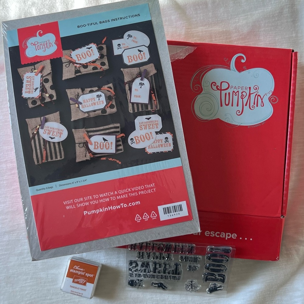 BOO-TIFUL BAGS - Paper Pumpkin kit - Halloween September 2014 - makes 6 bags